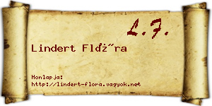 Lindert Flóra névjegykártya